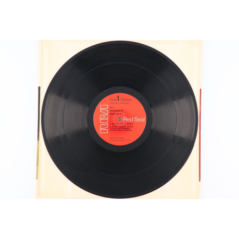 Berio, Walter Trampler, Sequenza VI/Chemins II/Chemins III 1970 LP Vinyl Record - Picture 4 of 10